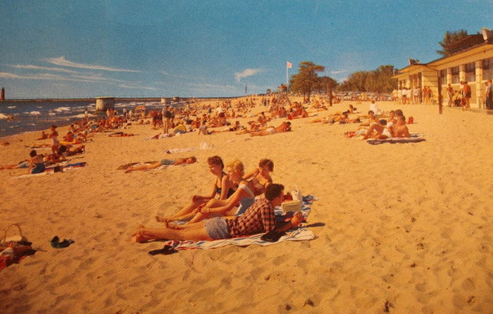 Grand Haven State Park - Old Postcard (newer photo)